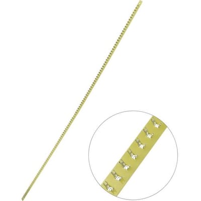TRU COMPONENTS Soldeerlijst Enkele rij Totaal aantal polen 100 Epoxide (l x b x h) 620 x 9 x 1.5 mm 1 stuk(s)