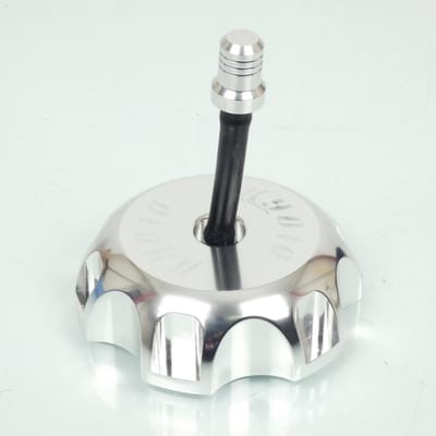 Bouchon de réservoir Kyoto aluminium poli pour moto Kawasaki 500 KX Neuf