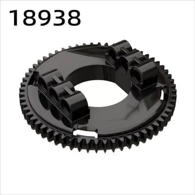 10 stuks 18938 18939 Constructieblokken Tandwielen Technische Draaitafel Onderdelen Roterend Platform MOC Compatibel Met 18939 Speelgoed voor Kinderen 10pcs