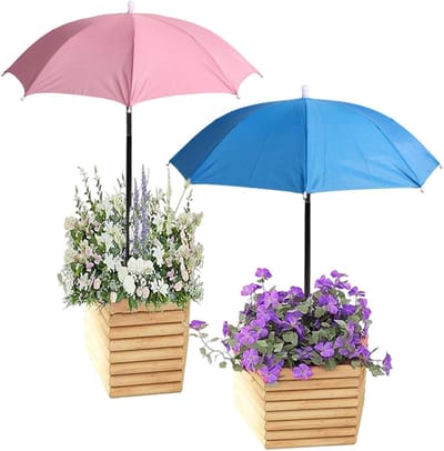 Twee Stuks Buiten Parasol voor Planten - Tuinparasols voor Schaduw tegen Brandende Zon voor Bloemen, Fruit en Groenten