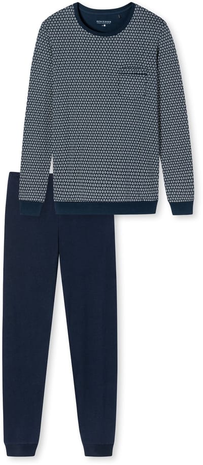 Schiesser – Fine Interlock– Pyjama – 178108 - Dark Blue - 50