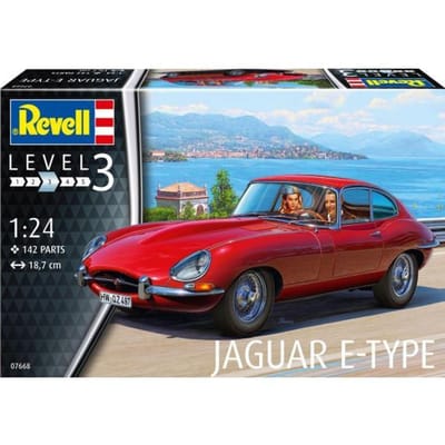 Revell Modelbouwpakket Auto - 07668 Jaguar E-Type (Coupé) Plastic - 1:24 - Modelbouw