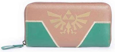 Nintendo Zelda Dames portemonnee Logo Bruin/Groen