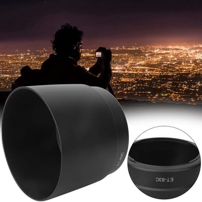 Dailygoods- Zonnekap Hoogwaardig Kunststof - Bescherming tegen Licht - Bescherming tegen Krassen - Montageontwerp - Geschikt voor EF 100-400 mm - Slijtvast - Lenskap
