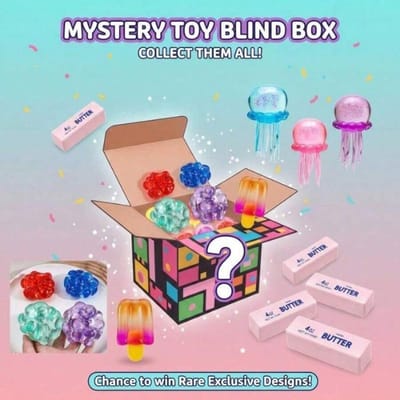 Schattige Squishy Mystery Box, Willekeurige Mix van Knijpspeeltjes, 2+ Stuks Verrassend Stressverlichtend Fidget Cadeau voor Alle Leeftijden United States