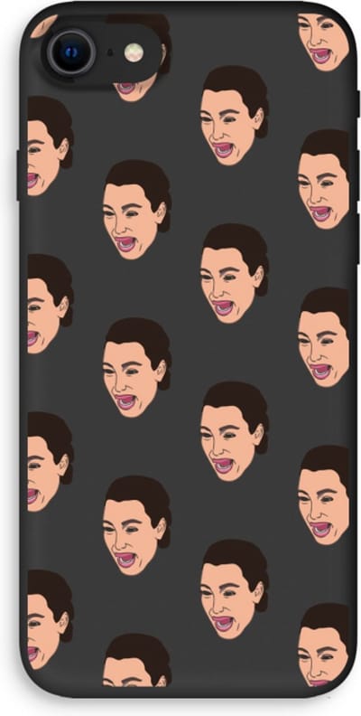 Case Company® - Hoesje geschikt voor iPhone SE 2020 hoesje - Ugly Cry Call - Biologisch Afbreekbaar Telefoonhoesje - Bescherming alle Kanten en Schermrand