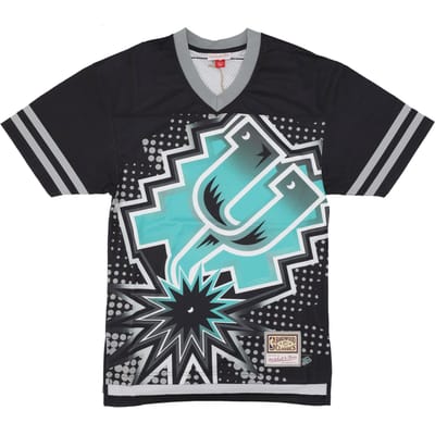 American Football Jack Heren NBA Big Face 7.0 Fashion Jersey Saaspu Zwart