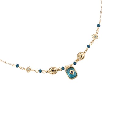 Bijoutheek Collier Aqua Stellaris Goud