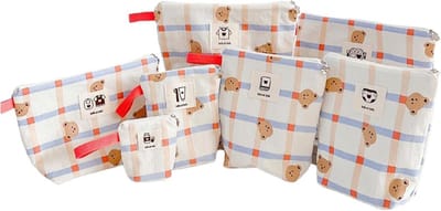 Baby luiertas set - Moeder tas - Reizen met baby - Waterdichte voering - 7 stuks - Beige