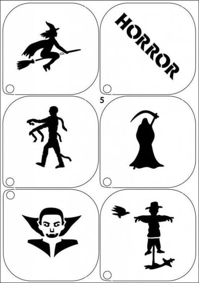 Schminksjabloon - Halloween - Nr.5
