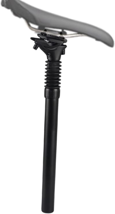Veerkrachtige Zadelpen - Schokabsorberende Stang - Comfortabel Fietsen - Waterdicht Stofdicht Ontwerp - 27.2x350mm - Metaal