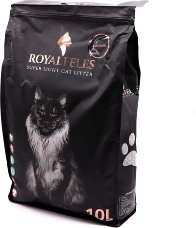 Royal Feles Super Light Cat Litter Lavanted Large Size 10L