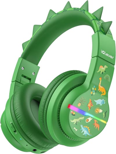 Kinderkoptelefoon - Draadloze hoofdtelefoon - Muziek luisteren - Veilig volume - 85 uur speeltijd - Kleurrijk