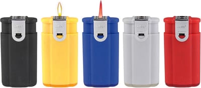 Tobaliq Duo flame TURBO & GEWONE VLAM Navulbaar,Aansteker 25 stuks