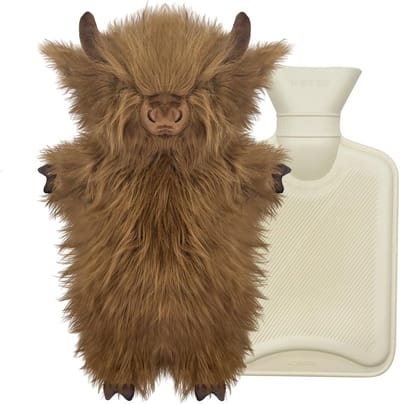 Warmwaterkruik met Pluche Dierenset voor Kinderen en Volwassenen, 1 Liter