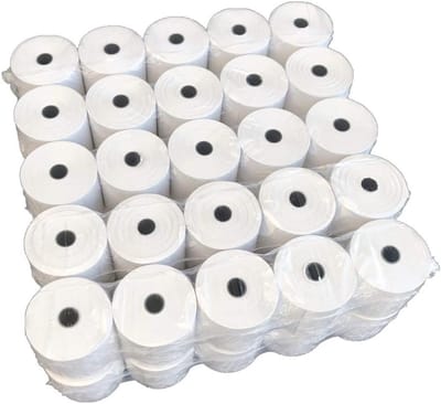 50 Kassarollen Normaal Papier 70 x 80 mm - Houtvrij en Gecertificeerd