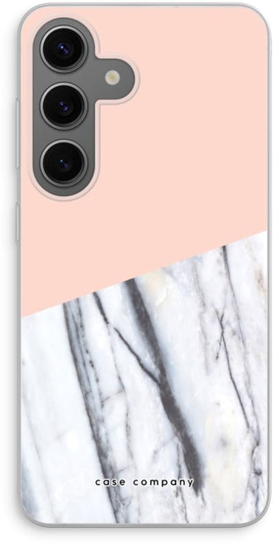 Case Company® - Hoesje geschikt voor Samsung Galaxy S24 hoesje - A touch of peach - Soft Cover Telefoonhoesje - Bescherming aan alle Kanten en Schermrand