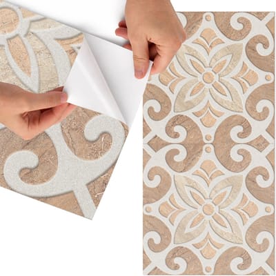 Tulup Meubelfolie - Rustiek patroon Decoratiefolie - 75x150 cm - Bruin Meubelfolie - Meubel Wrap Folie - Rustiek Meubelfolie - Plakfolie Meubels - Keuken decoratie - Achtergronden en patronen