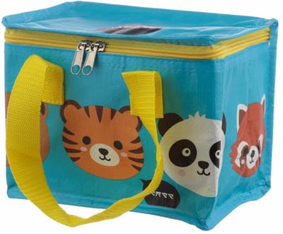 Kleine lunch/sixpack koeltas - Adoramals print - 16 x 14 cm - 4,7 L