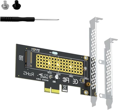Dailygoods - M.2 NVMe naar PCIe X1 Adapter met Schroevendraaier