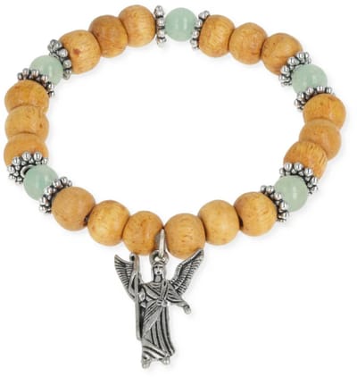 Engelen armband aartsengel Raphaël elastisch - Diameter kraal – ± 0.6 cm
