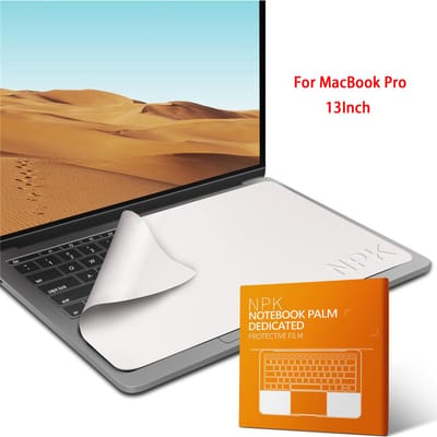 Couverture de clavier pour ordinateur portable, film de protection anti-poussière en microfibre, chiffon de nettoyage pour écran d'ordinateur portable MacBook Pro 13/15/16 pouces 13 inches white