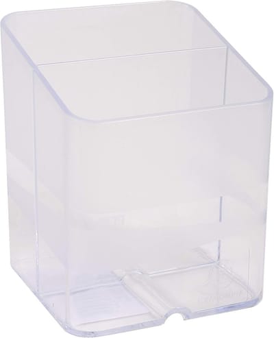 Box met 10 Pennenhouders PEN-CUBE OFFICE - 2 Compartimenten - Afmetingen: 7,3x7,3x9,5 cm - Kleur Crystal