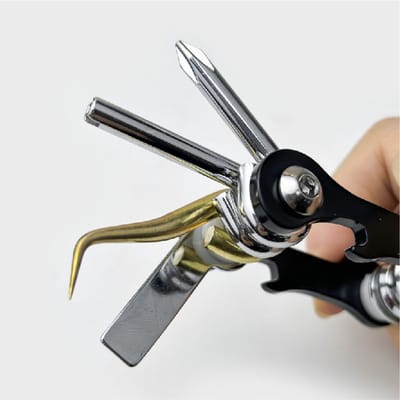 8-in-1 duikreddingsset, multifunctionele metalen duikgereedschapset, ultradraagbare duikgereedschapset, voor het repareren van diverse duikuitrusting