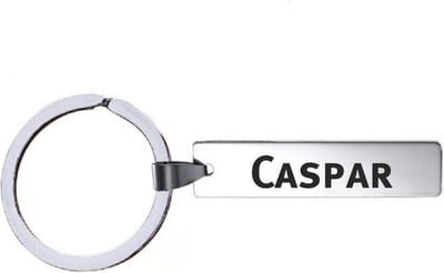 Sleutelhanger Met Naam - Caspar - RVS