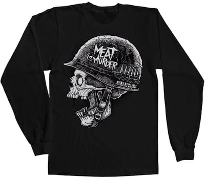 Hybris Meat Is Murder L-on-g Sleeve T-shirt SH-19-15747-H52-8