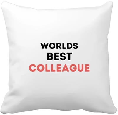 Akyol - worlds best colleague Kussen hoes - Collega - de beste collega - werknemers - verjaardagscadeau - verjaardag - cadeau - afscheidscadeau - geschenk - leuke cadeau - kado - gift - 40 bij 40 cm