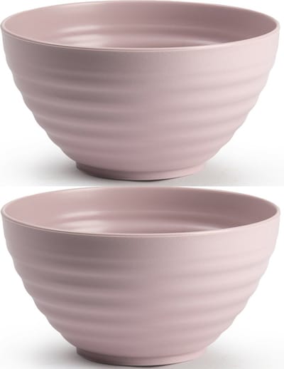 Plasticforte Schaaltjes - 4x - roze - kunststof - 15 x 8 cm - kommen