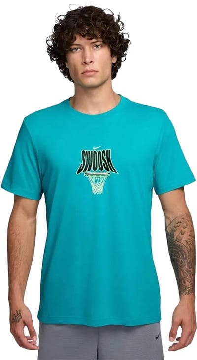 Nike dri-fit basketbalshirt in de kleur groen.