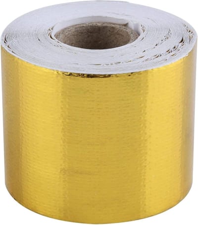 Hittebestendige tape voor uitlaatpijp - Aluminium folie, reflecterende warmtebescherming, 10m x 5cm