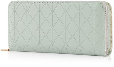 Dailygoods- Portemonnee Dames Grote Lange Portefeuille - Ritssluiting - Kaarthouder - 11 Kaartsleuven - Zacht Kunstleer - Elegante Stijl