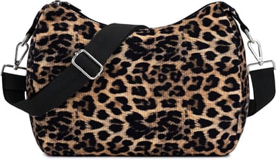 Vrouwelijke Crossbody Tas met Trekkoord, Draagbare Schoudertas van Katoen, Ideaal voor Werk, Winkelen en Reizen