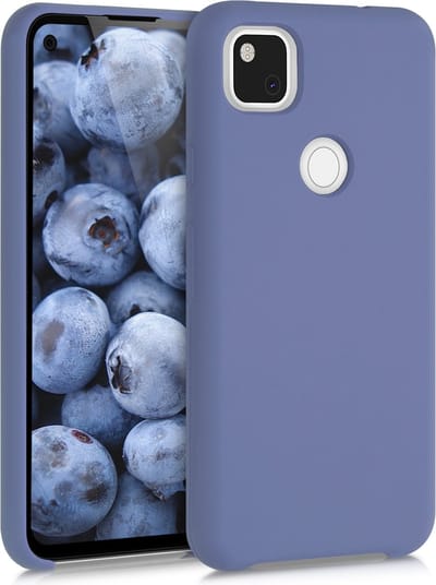 kwmobile telefoonhoesje geschikt voor Google Pixel 4a - Hoesje met siliconen coating - Smartphone case in sering