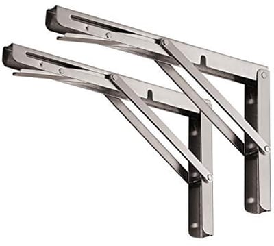 Inklapbare Plankbeugels 56 cm - Ruimtebesparende Steun voor Tafel of Werkbank - Set van 2