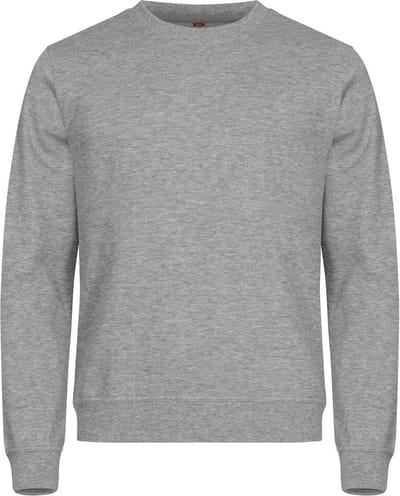 Clique Miami Roundneck 0201030 - Grijsmelange - 4XL