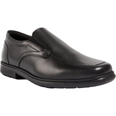 Pod Carpenter Leer Jongens Zwarte Loafers