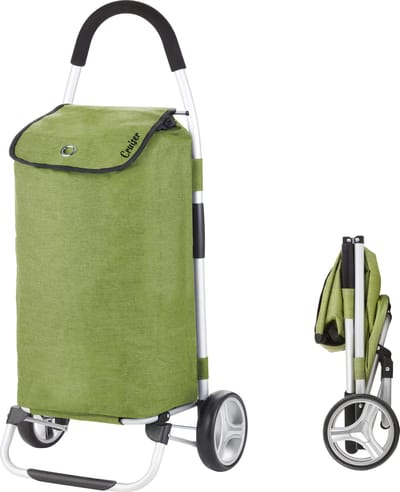 Cruiser Boodschappenwagen Opvouwbaar 45 ltr - Foldable Boodschappentrolley - Afneembare boodschappentas - Groen