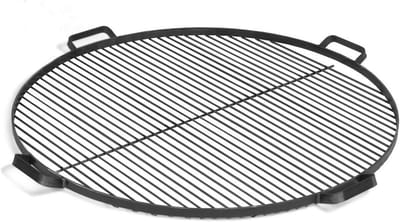 Rond Grillrooster van Ruw Staal voor Vuurschalen Ø 60 cm met Handvatten