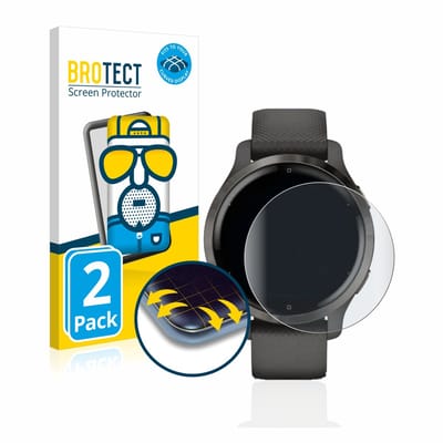 BROTECT - Screenprotector voor Garmin Venu 2S - Folie Beschermfolie matte volledig dekking 2 Stuks