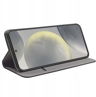 Jaym, Hoesje geschikt voor Samsung Galaxy S24 Plus - Magnetisch Folio met Standaard, Zwart