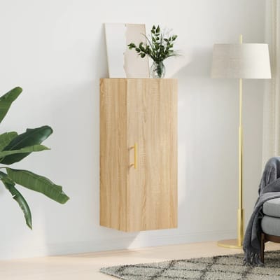 vidaXL - Bovenkast - 34,5x34x90 - cm - sonoma - eikenkleurig