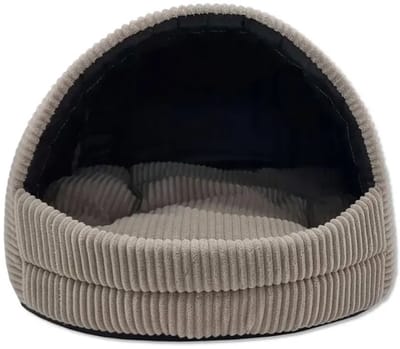 Honden- en Kattenhuis Bed - Maat M, Comfortabel, Warm, Ideaal voor Huisdieren, Kwalitatief en Duurzaam, beige
