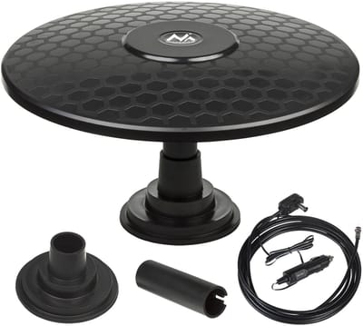 Maclean MCTV-945 omnidirectionele antenne multidirectionele buitenantenne Actieve tv-antenne DVB-T/T2 H.265 HEVC (magneet - 12/24V)