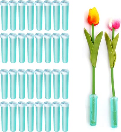 Transparante Bloemtubes - 100 Stuks, Ideaal voor Verse Bloemen, Voeding en Decoratie, Perfect voor Bruiloften en Evenementen