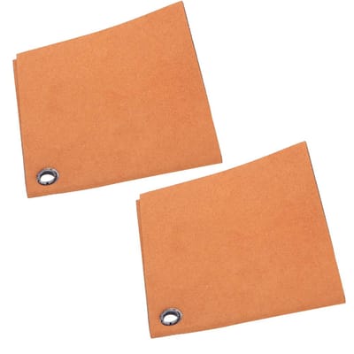 2PCS Polyester Portable Épaissir Pliable Séchage Rapide Absorption d'Eau Nettoyage Ligne Appât Pêche à la Mouche orange