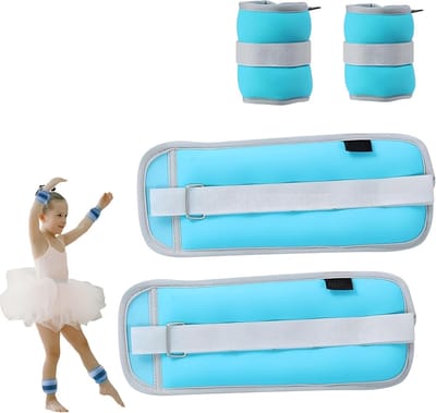 Thijox - Gewichtsmanchetten Set van 2 Stuks, Enkelgewichten voor Voeten en Polsen, Ideaal voor Beginners en Kinderen, Perfect voor Dansen, Beweging, L